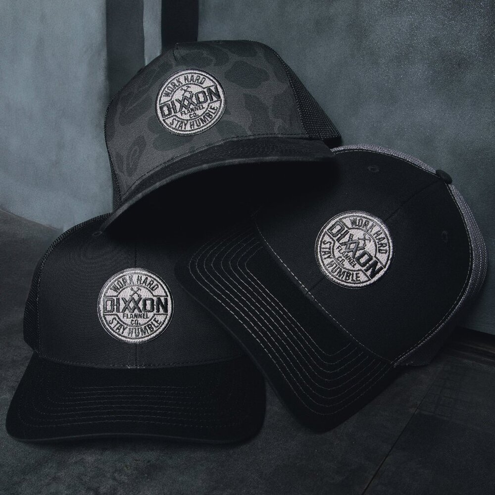 NWT Dixxon Flannel Corpo Black & Gray Camo Snapback Hat